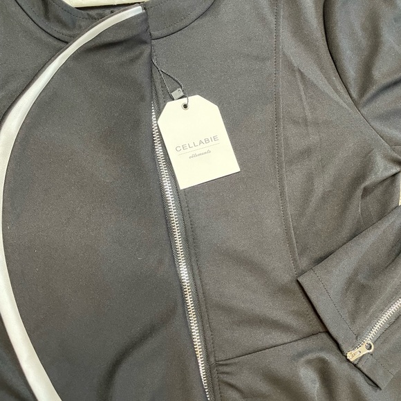 Cellabie light weight jacket.  Color:Black and white.  Size Xl - Picture 3 of 11